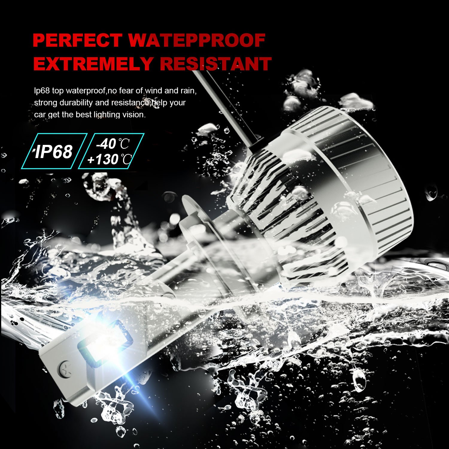 Hot Sale 72w 6000k H4 Led Car Light Bulb Mini H3 H11 9005 9006 H7 Super Bright Car Dual Led Headlight Bulb H1
