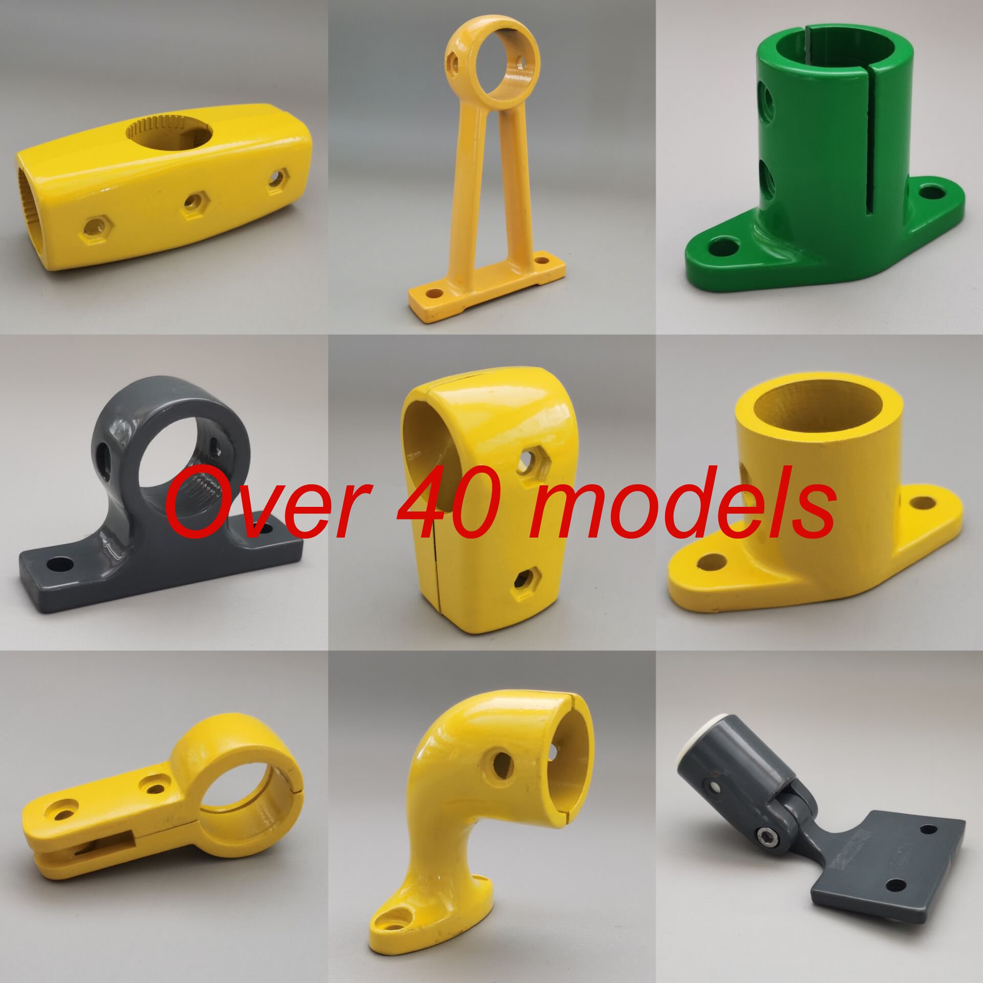 Bus Train Subway Accessories Parts Grab Rail Fittings Connection Joint Glass Clamp for Handrail Tube Pipe