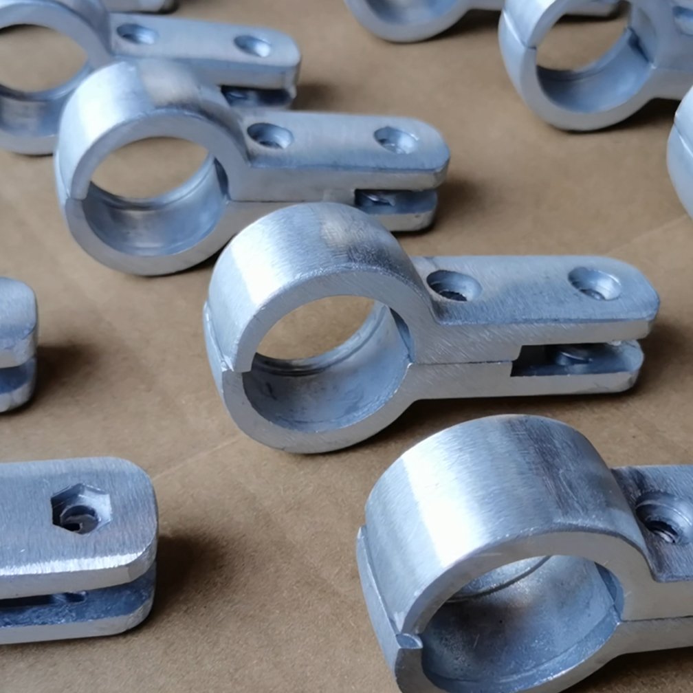 Bus Train Subway Accessories Parts Grab Rail Fittings Connection Joint Glass Clamp for Handrail Tube Pipe