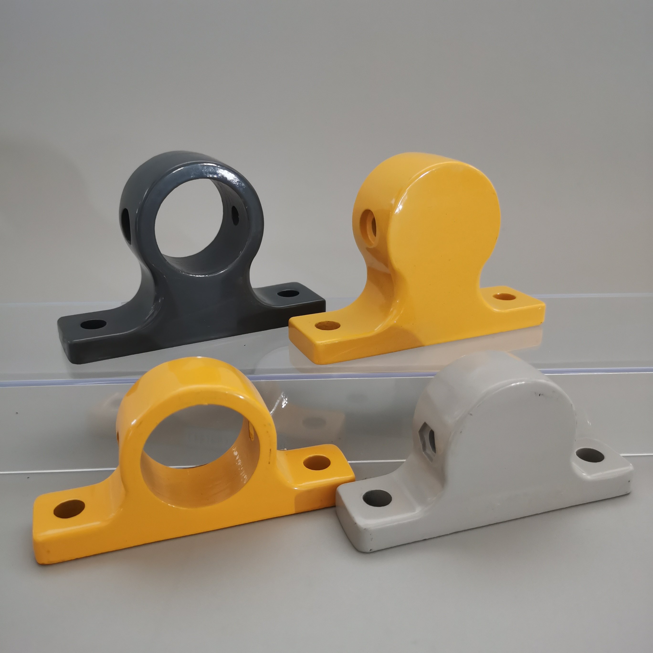 Bus Train Subway Accessories Parts Grab Rail Fittings Connection Joint Glass Clamp for Handrail Tube Pipe