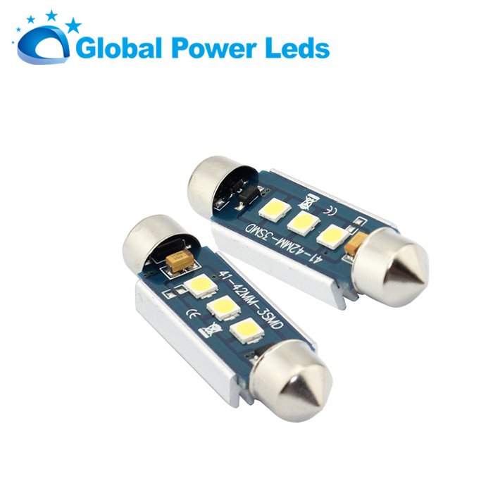 12V White High Power LED C5W 42mm 3030smd Can-bus Auto Car Light