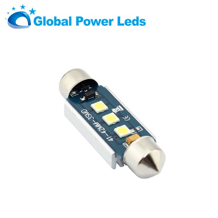 12V White High Power LED C5W 42mm 3030smd Can-bus Auto Car Light