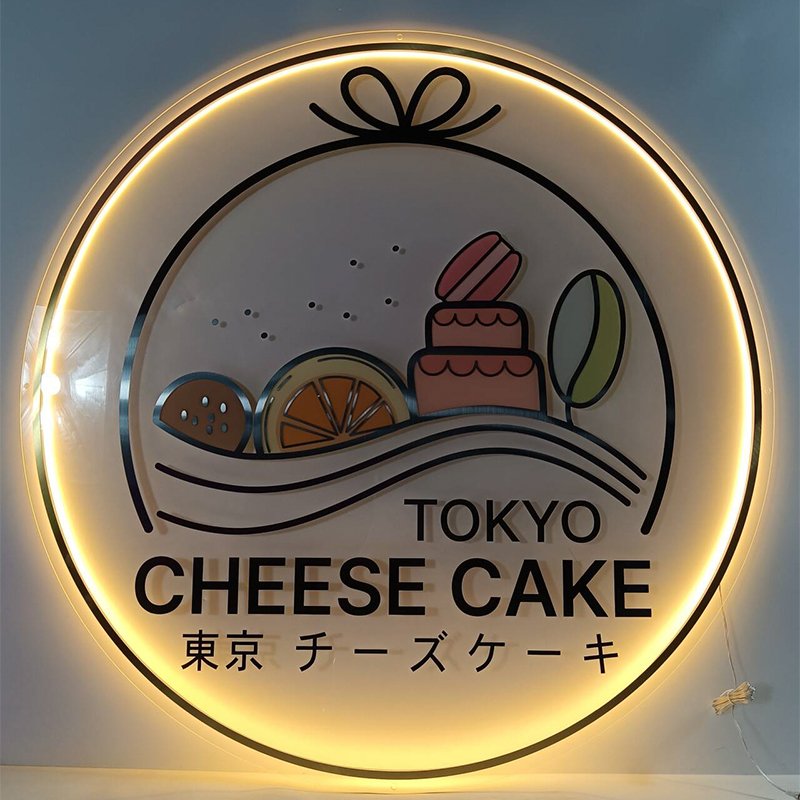 Custom logo Backlit 3D Acrylic Letter Sign Board Led Illuminated Sign Led Alphabet Letter Lights Acrylic Sign