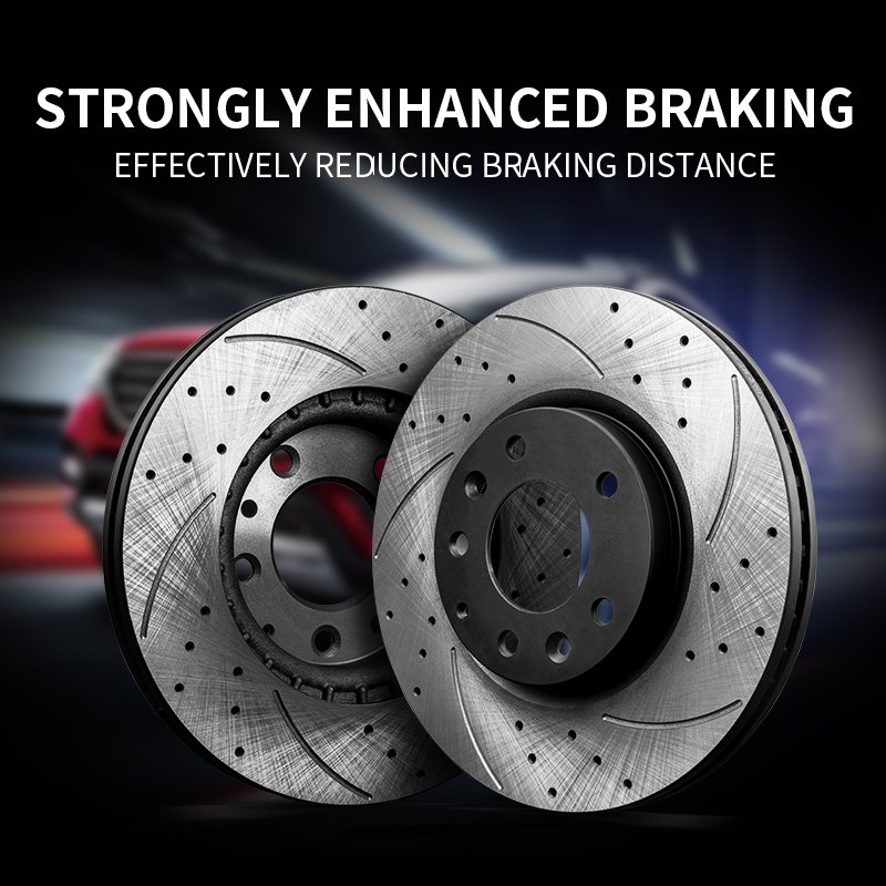 High Performance Noiseless Autoparts Cars Brake Discs for Fiat Grande PuntoPunto Sedici Tipo(2015) UlysseSeicento Barchetta