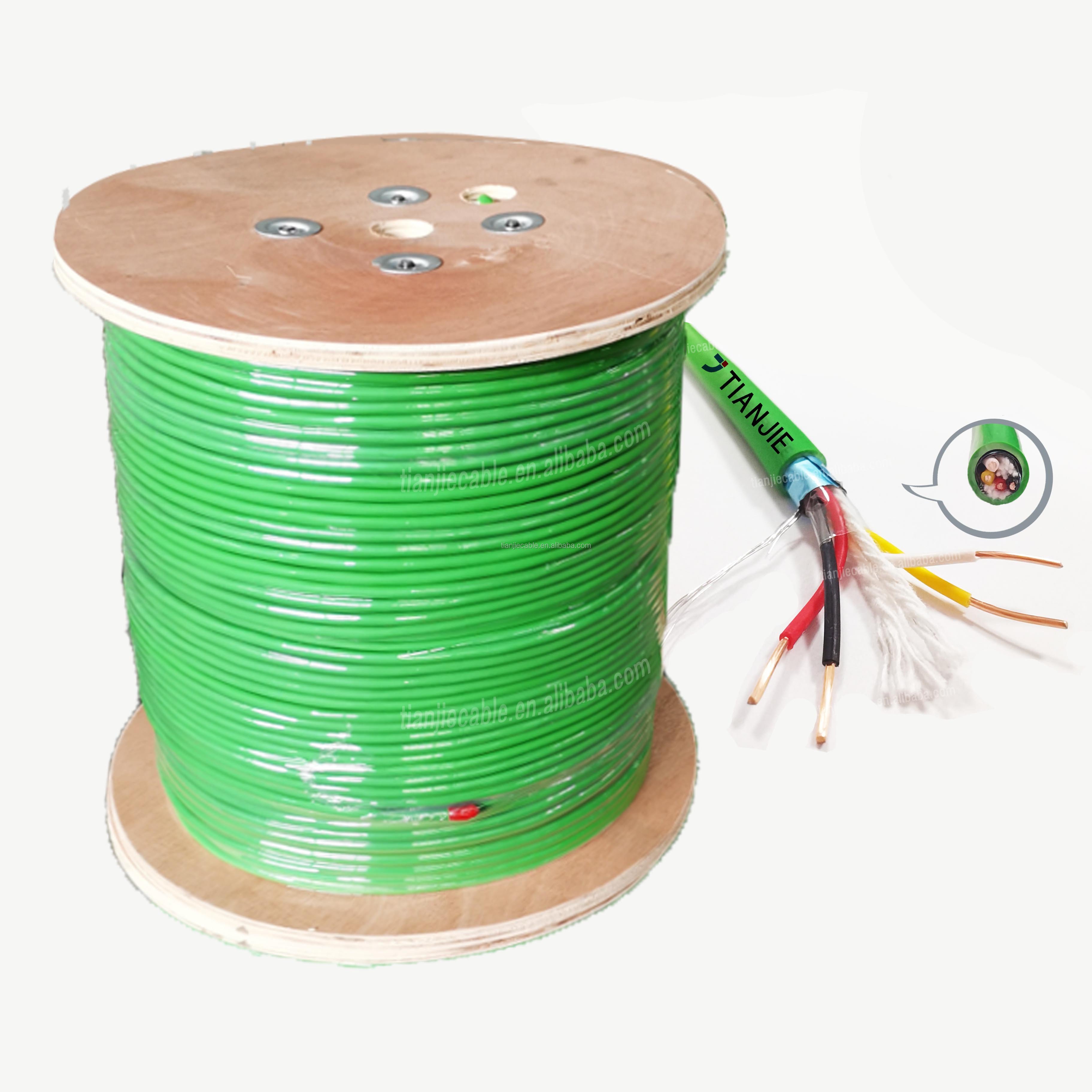 KNX Cable 2*2*0.8mm Solid Copper Shielded Low Smoke Non Halogen ROHS Compliant CPR Class Eca