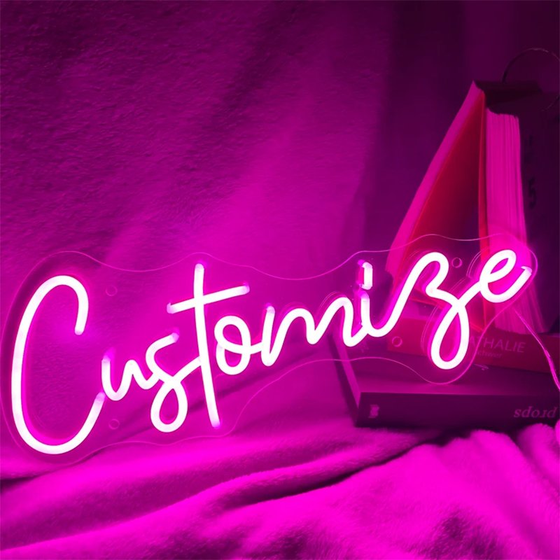 Dropshipping Free Design Custom Led Neon Light Name Logo Neon Sign for Bedroom Birthday Party Home Wedding Decoration