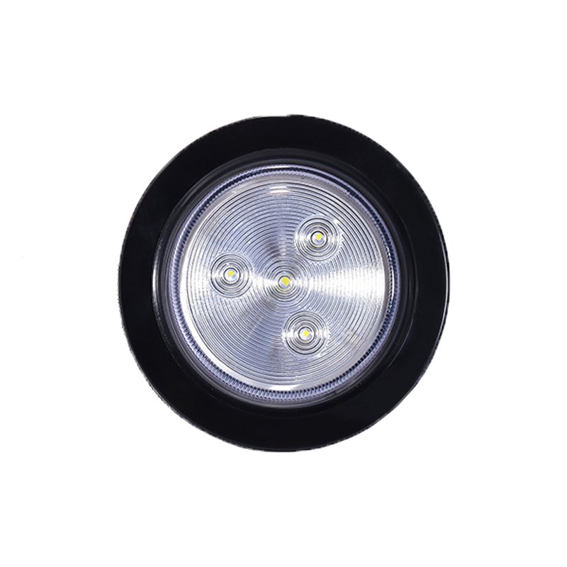 High-Quality 2 Inch Sealed Round 12V Red Amber White 4 LEDs Truck Trailer Bus Lorry Trailer Clearance Truck Side Marker Light