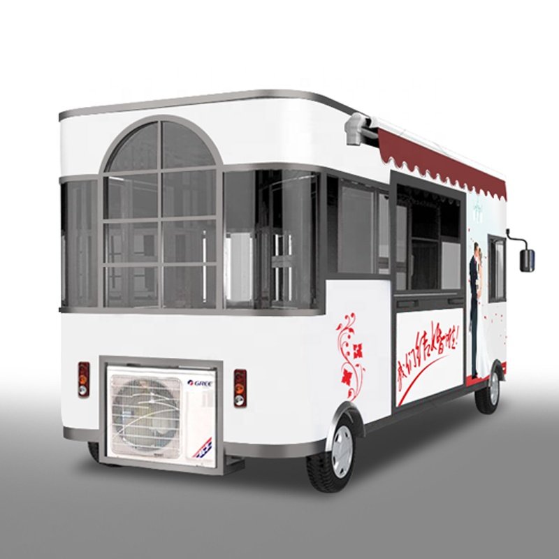 Mobile Electric Clothes Hanger Cart Sell Girls Clothes Dresses Child Clothing Shop Bus Ice Cream Cart Food Truck with Hooks