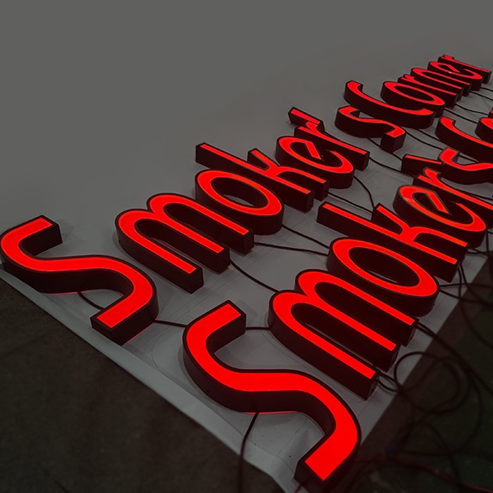 Outdoor Led Big Illuminated Advertising Letter Signs 3D Lighting Volumetric Signage