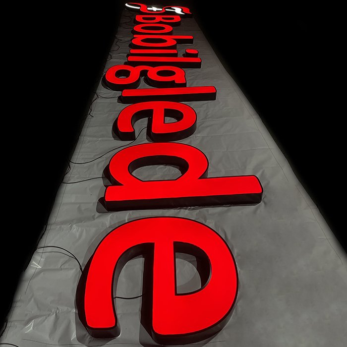 Outdoor Led Big Illuminated Advertising Letter Signs 3D Lighting Volumetric Signage