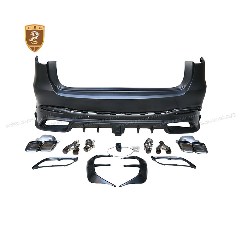 MSY Style PP Material Body Kit for Mercedes Benz GLS X167 Front Bumper Lip Main Grill Fender Vent Rear Bumper Auto Body Part