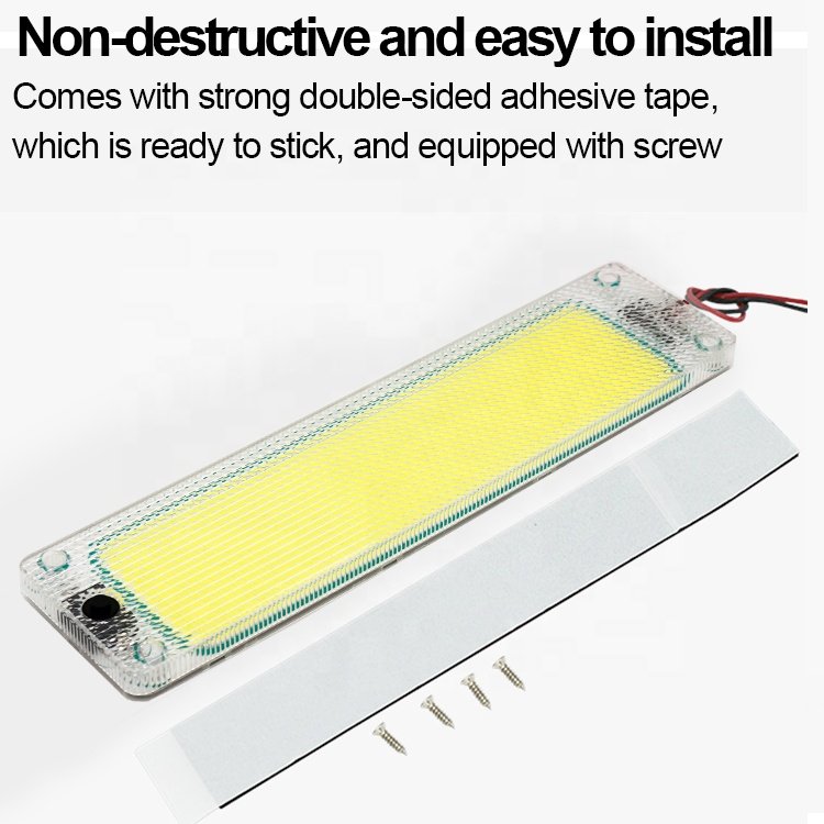 Ultra Bright LED Car Truck Dome Roof Ceiling Reading Light Bulb Indoor COB 12V 24V Auto Ultra-thin Interior Panel Night Lamp