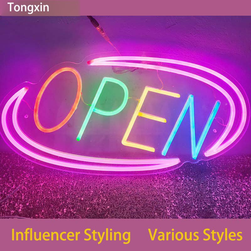 Led Open Sign Logo Neon Sign Custom Wedding Neon Sign for Bedroom Birthday Party Home Neon Strip Light