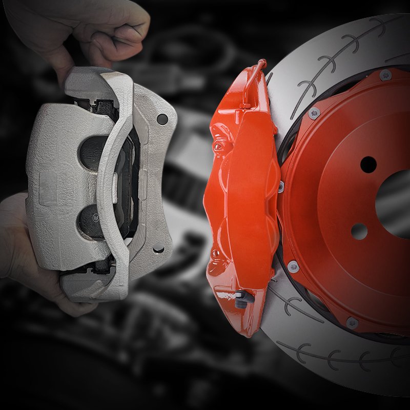 Factory GT4 Rear Big Caliper Disc Brake Kit 4Pot Brake Repairing Kits for Benz W212 W205 W204 W177 W176 W220 W213 W221 W211g500