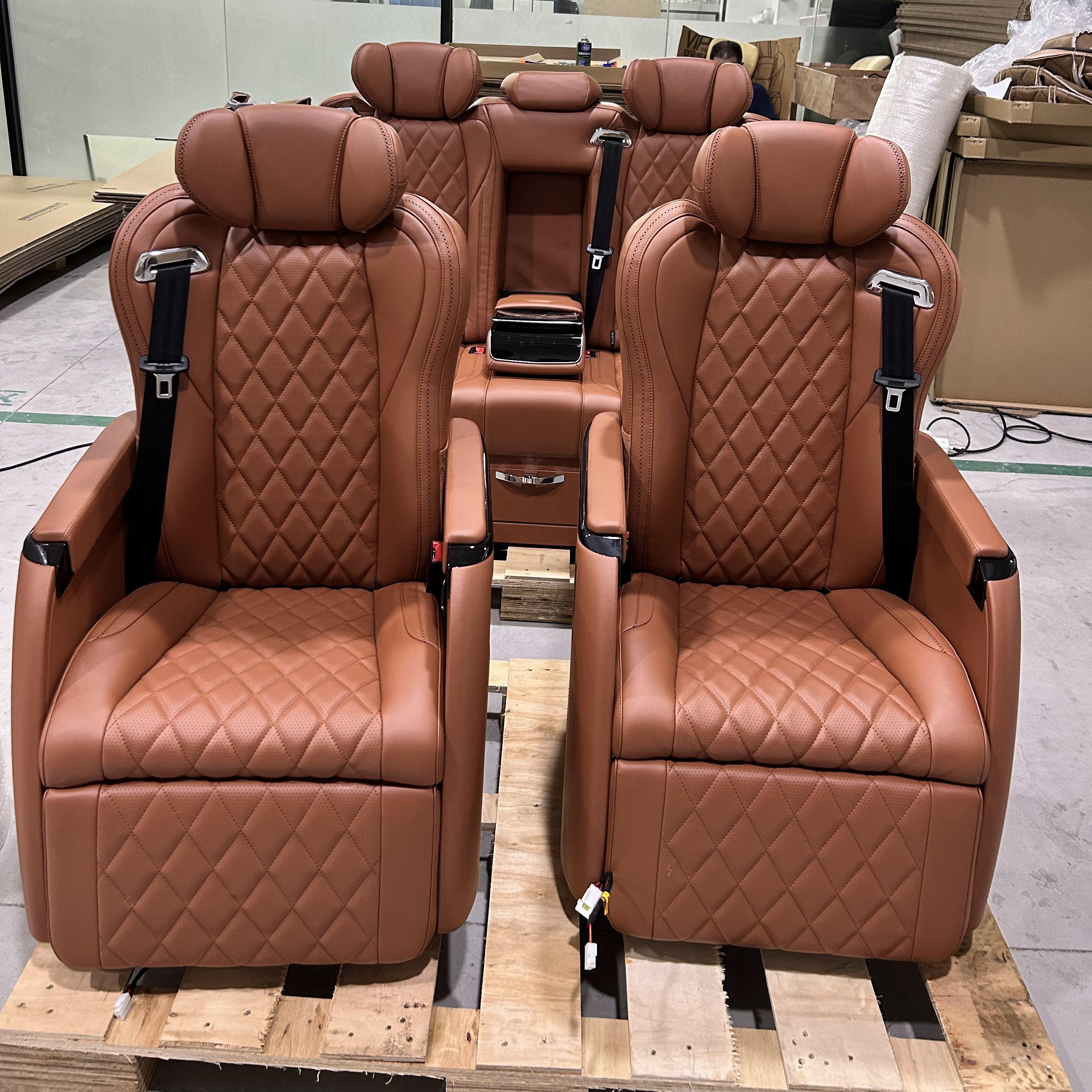 Luxury Vip Bus Seat for Sale Nappa Leather Van Seat for Mercedes Vito W447 Commerical Executive Seats