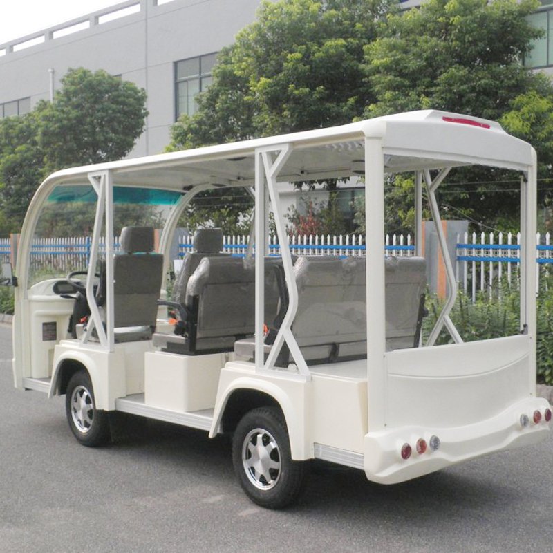 Hot Sale 8-Passenger Electric Shuttle Bus Small Electric Vehicle with Curtis Controller 48V Battery Certified by EEC & DOT