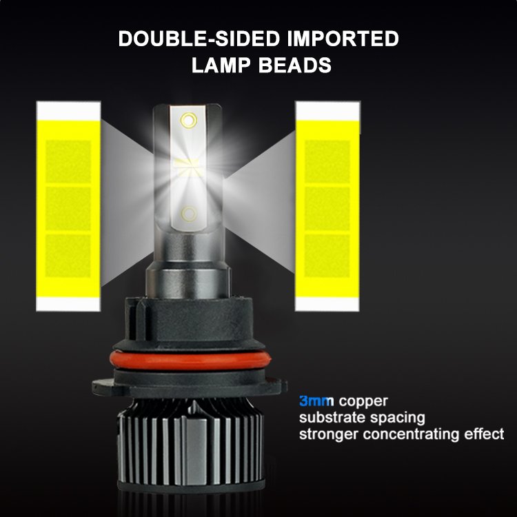 Cheap Headlamp Bulb Big Chip 50W H4 9004 9005 9007 Head Accessory for Car Interior Led Light Led Headlights