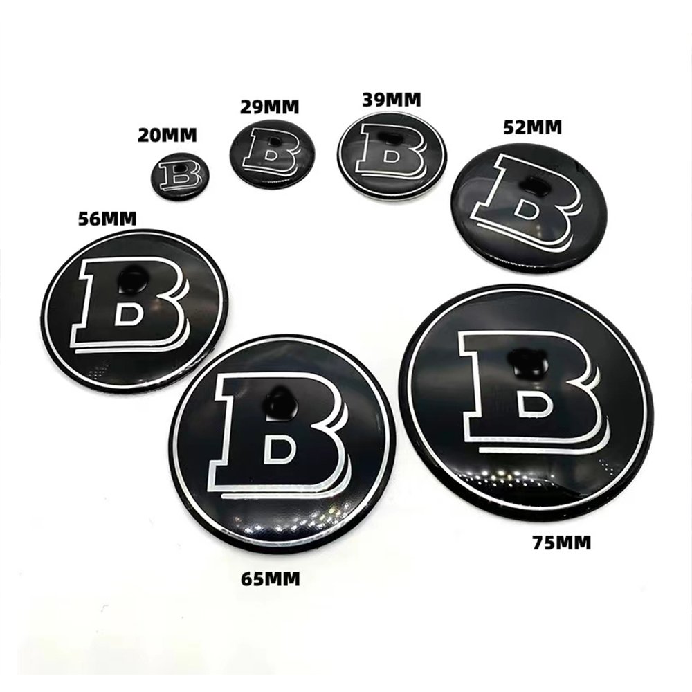 B Mirror Car Logo Badge Decoration Sticker Bonnet Engine Cover Logo for Mercedes Benz G Class G500 G63 G350d