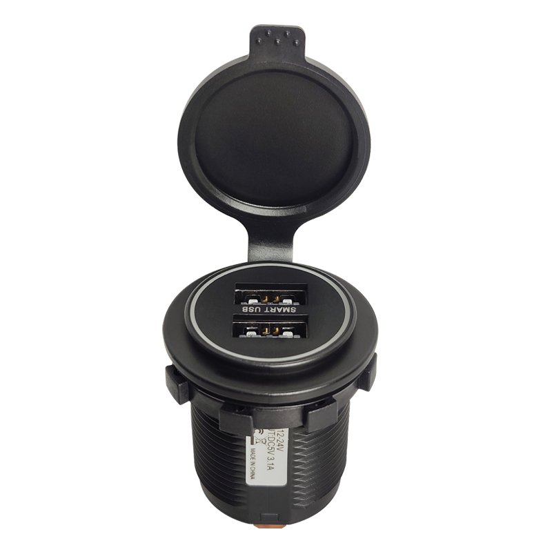 Truck RV Camper Accessories USB Bus Charger 12V 24v Twin USB Socket 3.1A