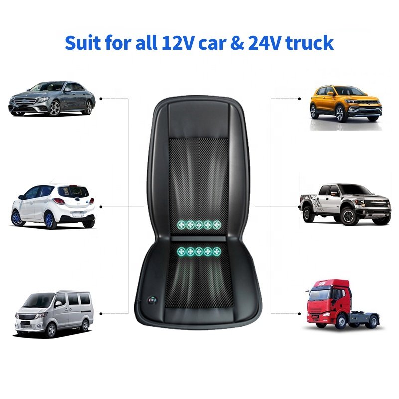 Anjuny Car Accessories Breathable Seat Cushion Cooling Car Seat Covers Air Cooling Fan Seat Cushion