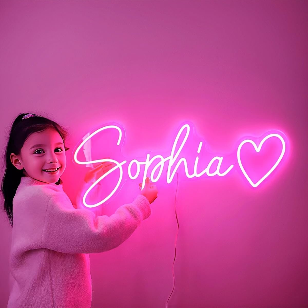 Custom Neon Sign for Wall Customizable Custom LED Light Wedding Birthday Party Business Decor Name Light Signs for Kids Room