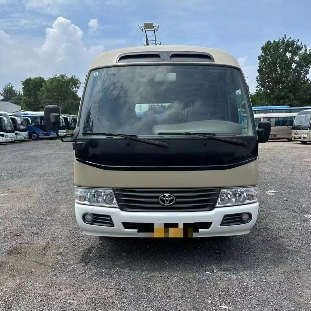 2018 Year Used Toy-ota Coaster Bus 6GR Engine 20 Seats Mini Bus Toyo-ta Coaster Left Hand Drive Bus in Low Price