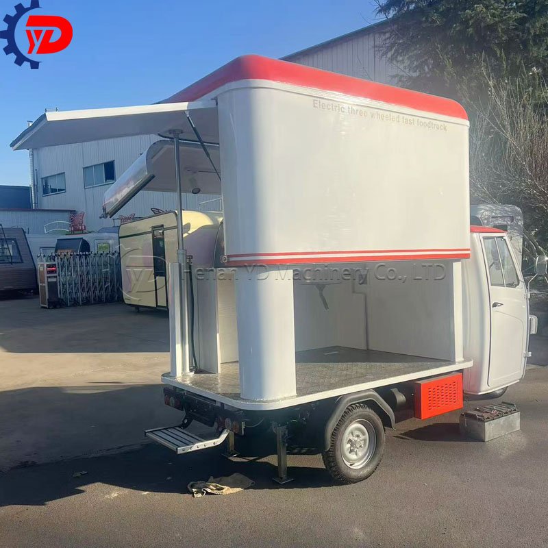 2024 Mobile Food Truck 3 Wheel Motorcycle Electric Can Be Custom Pizza Food and Snack and Ice Cream or Coffee Wheat Taco Frances