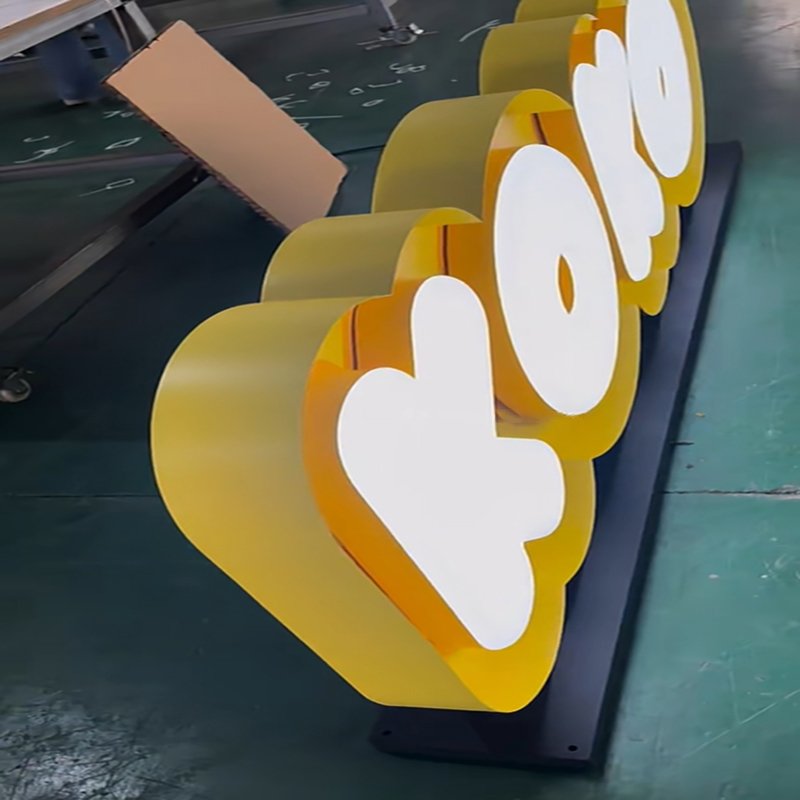 Custom Acrylic Sign Led Signage Luminous Advertising Light Box Board Wall Lightbox Office Store Outdoor 3D Letter Logo Signboard