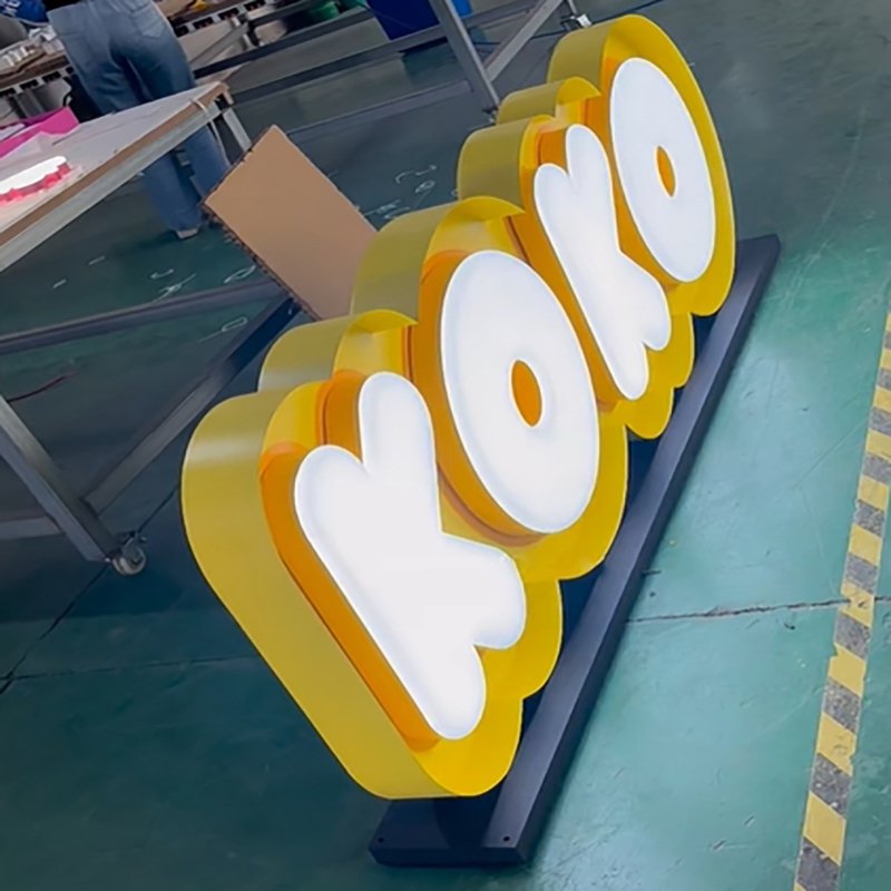 Custom Acrylic Sign Led Signage Luminous Advertising Light Box Board Wall Lightbox Office Store Outdoor 3D Letter Logo Signboard