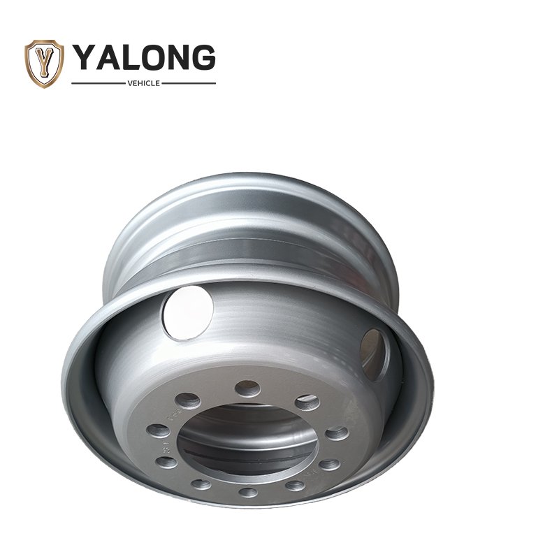22.5X8.25 Steel Alloy Wheel Hub New Forged Aluminium Wheel Hub with Silver Finish Bright and Lighter
