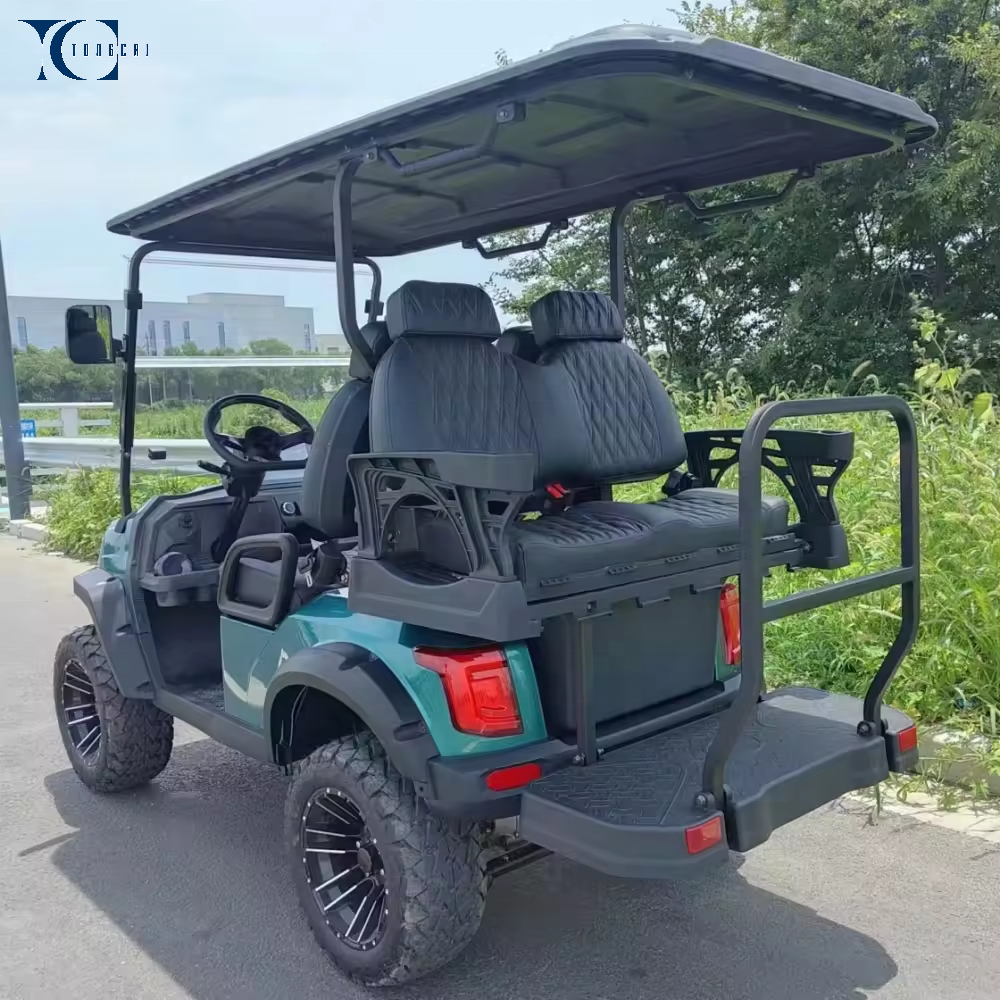 Tong Cai New Design 4Seat Off Road Powerful Motors Parts 2+2 Bus 48v 60v 72v Luxury Mini Carts Electric Golf Cart for Sale