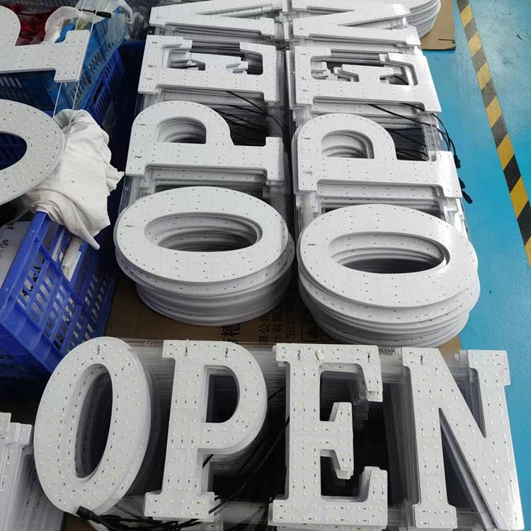 Factory Customized High Quality Good Price Led Lights Sign Board Customized Electronic Lighted Led Open Sign