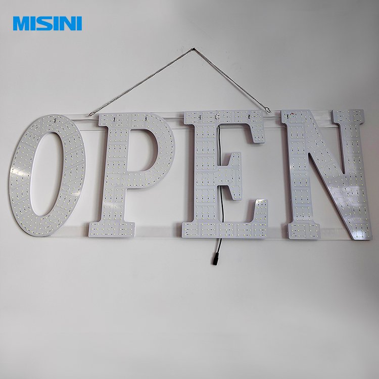 Factory Customized High Quality Good Price Led Lights Sign Board Customized Electronic Lighted Led Open Sign