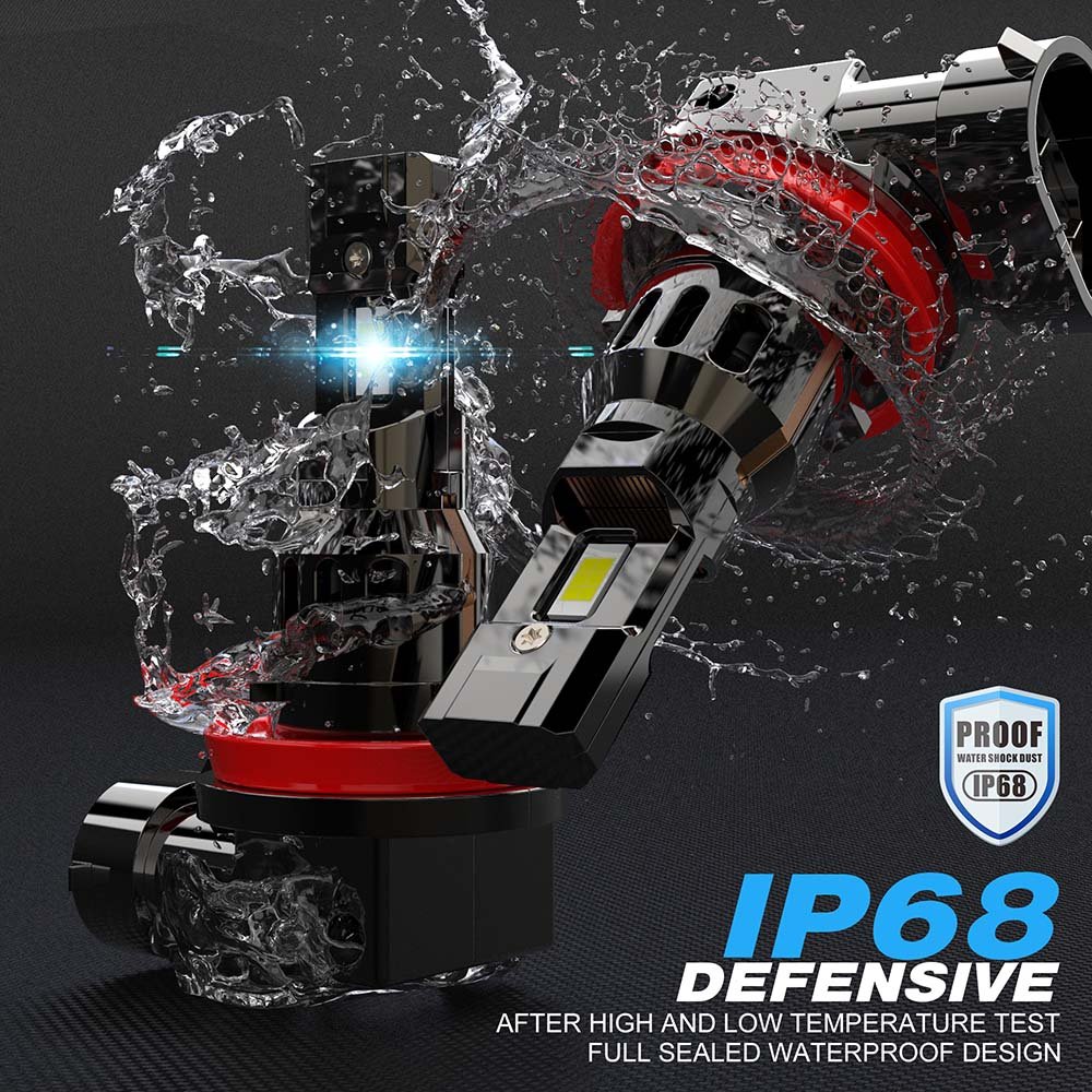 Super Bright 80W 8000lm H11 H4 H7 LED Auto Headlights Bulb 12V 1:1 Canbus Compatible Mini 6000k 9005 9006 9012 H11 H4 H7