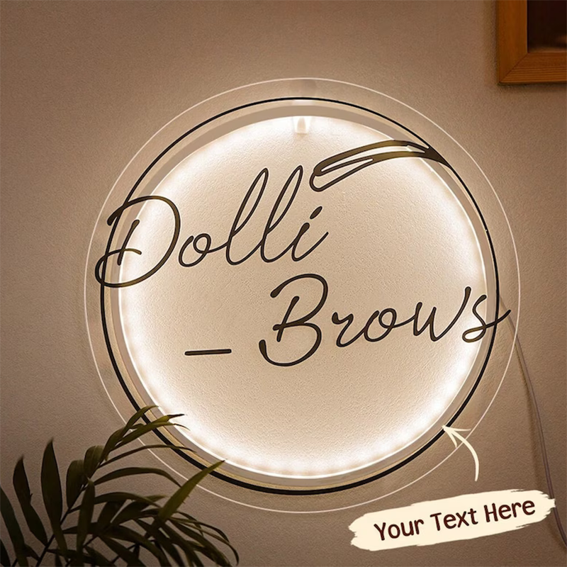 Business Sign Custom Led Backlit logo Acryl Neon Sign Shop Sign Board Outdoor Advertising