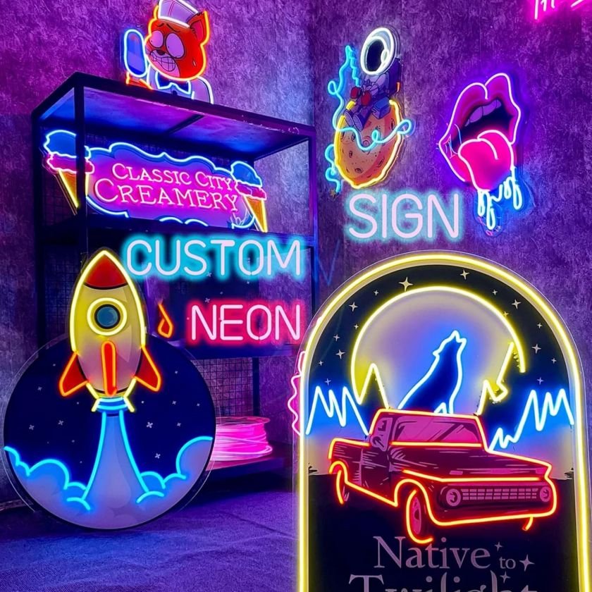 Custom LED Neon Lights Sign Holiday Lamp Xmas Party Wedding Decoration Night Neon Sign Home Gift Unicorn Heart Neon Lights Sign