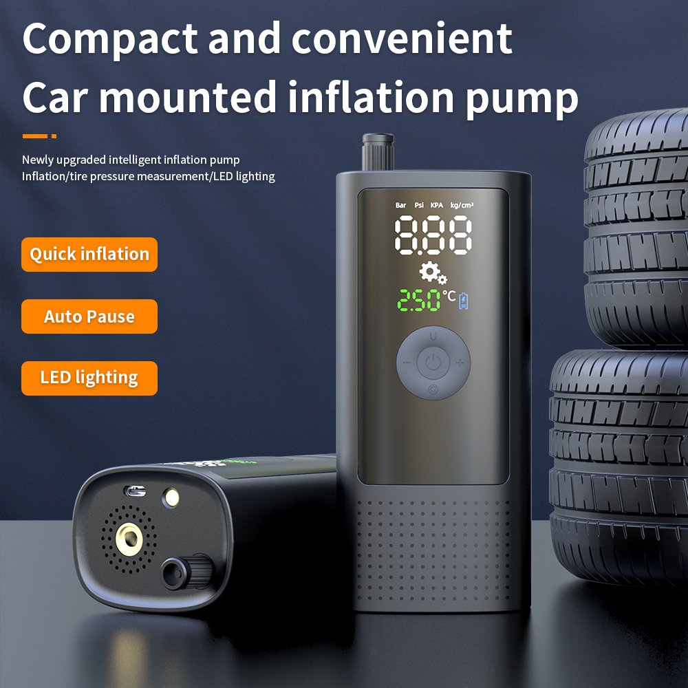 Full Set High Quality Tyre Inflator Rechargeable Electric Bike Tire Automatic Car Balloon Air Pump for Car Air Compressor