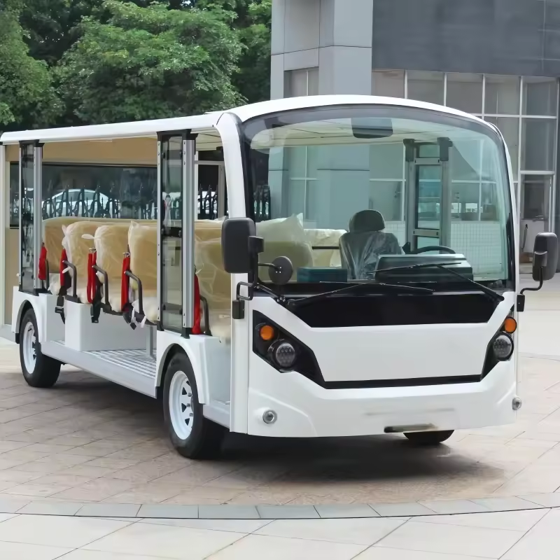 Factory Direct Sales Electric Vehicle Sightseeing Bus 23 Seat Tourist Electric Sightseeing Bus with Lithium Battery