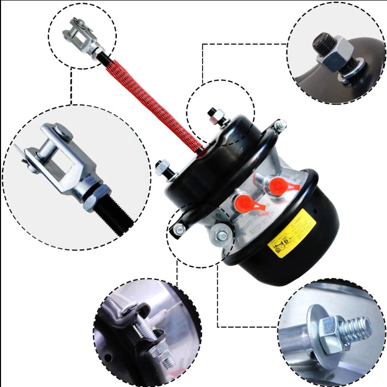 Wholesale Good Quality Spring Brake Chamber Heavy Duty Truck Parts T3030DD Air Brake Chamber for DAF Renault Volvo Truck Trailer