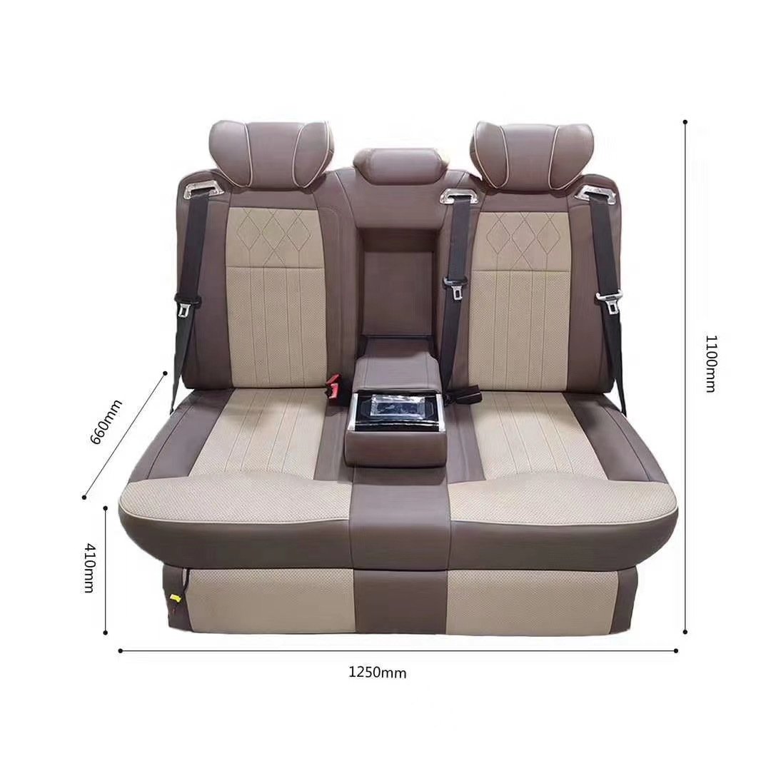 Luxury MINI BUS Camper Van Sofa Bed Bench Seat/3 Seats Joint Together for Sprinter/V-class/Vito