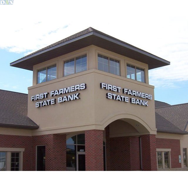 Stainless Steel Gold Wall Letters External Shop Sign 3d Sign Outdoor