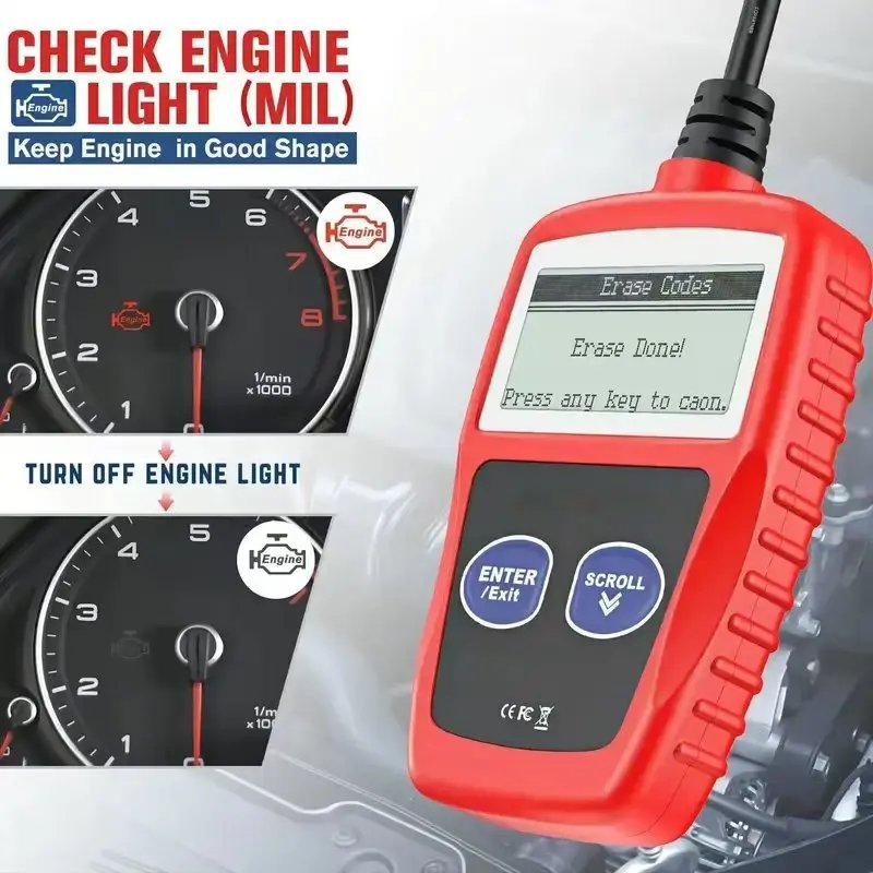 Car Fault Diagnosis Instrument OBD2 Clear Fault Codes Diagnostic Scanning Tools MS309 CAN BUS Engine Trouble Code Reader