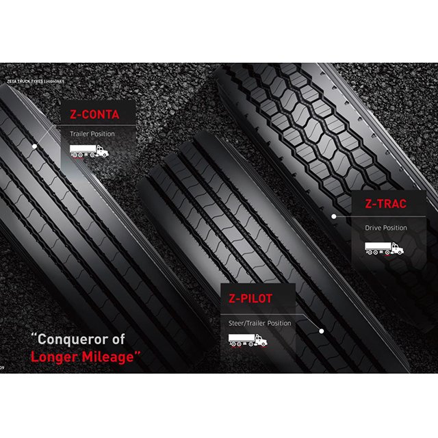 Zeta Best Quality Brand Truck Bus Tyres Tires TBR Thailand 11R22.5 11R24.5 295/75R22.5 295/80R22.5 315/70R22.5 315/80R22.5