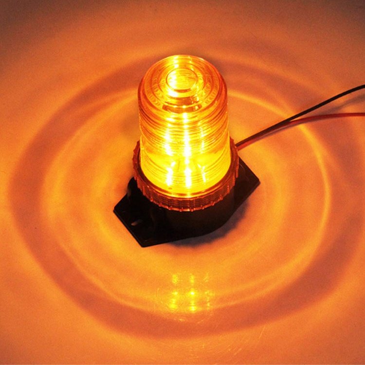 12V 30V red blue amber white LED flashing construction truck school bus magnetic strobe warning beacon light