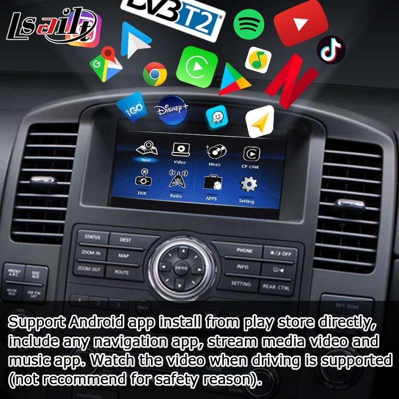 Android CP AA Screen 7 Inches Upgrade for Nissan Pathfinder R51 08IT IT08 2008-2013 with GPS Navi Wireless Auto by Lsailt 4+64GB
