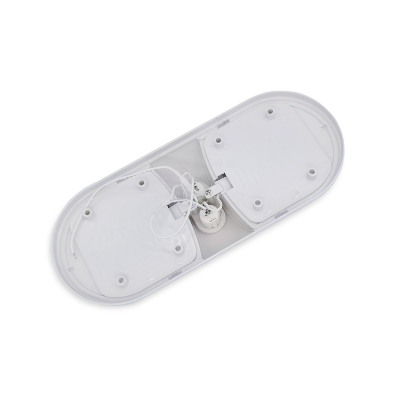 LEIHAO 12V 24V 48 LED Bright RV Ceiling Dome Interior Camper Trailer Bus Parts Light