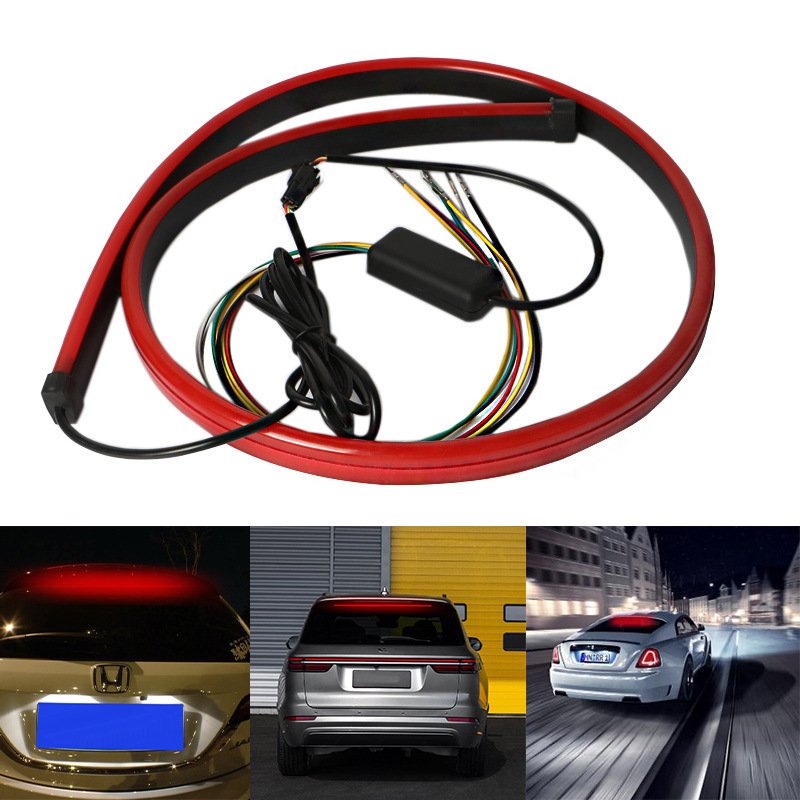 Yosovlamp Multi Mode High Position Brake LED Flow Light Strip for Car Rear Gear Light Strip with Steering Explosion Warn Light