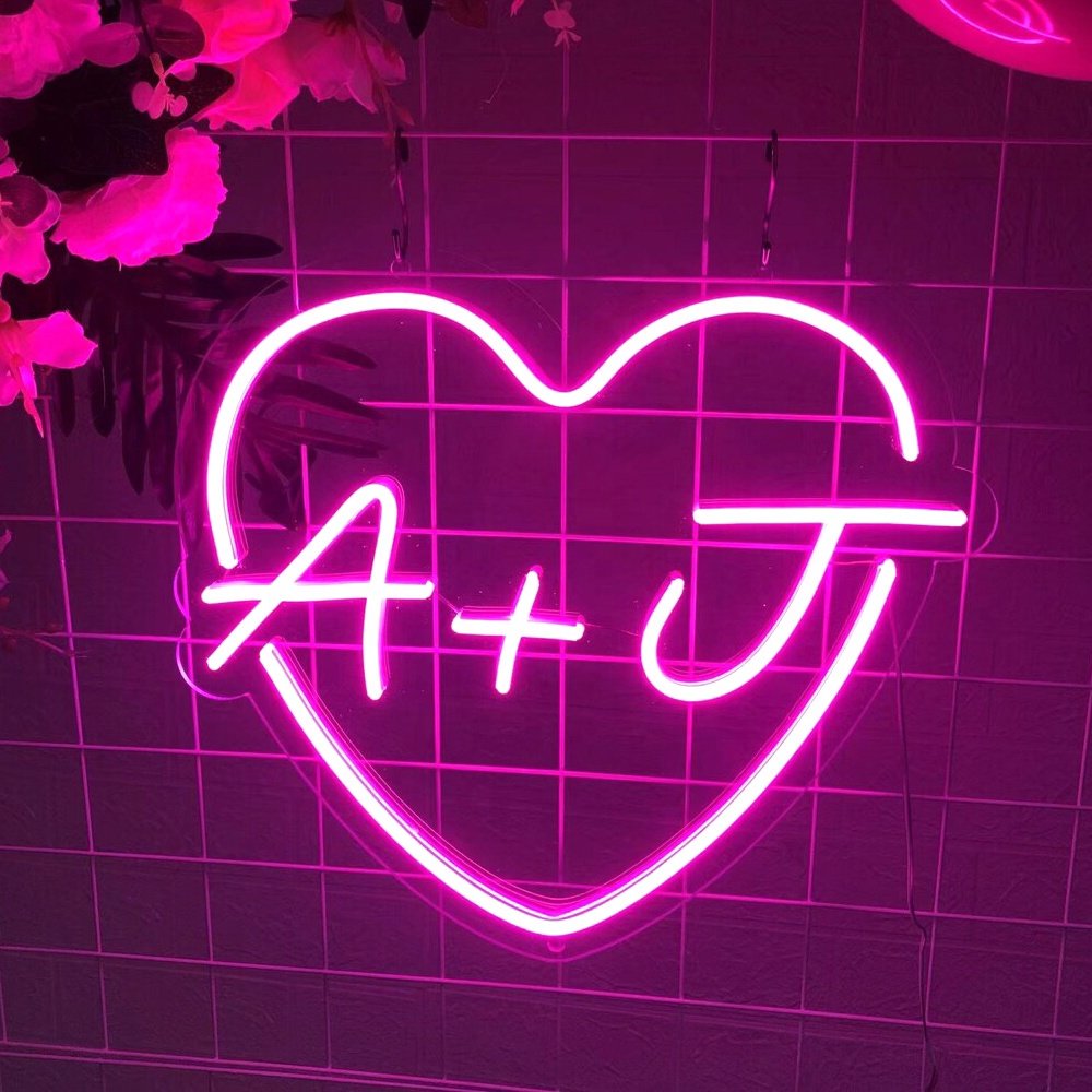 Drop Shipping Hanging Stand Indoor Outdoor Personalized Custom Wedding Neon Sign