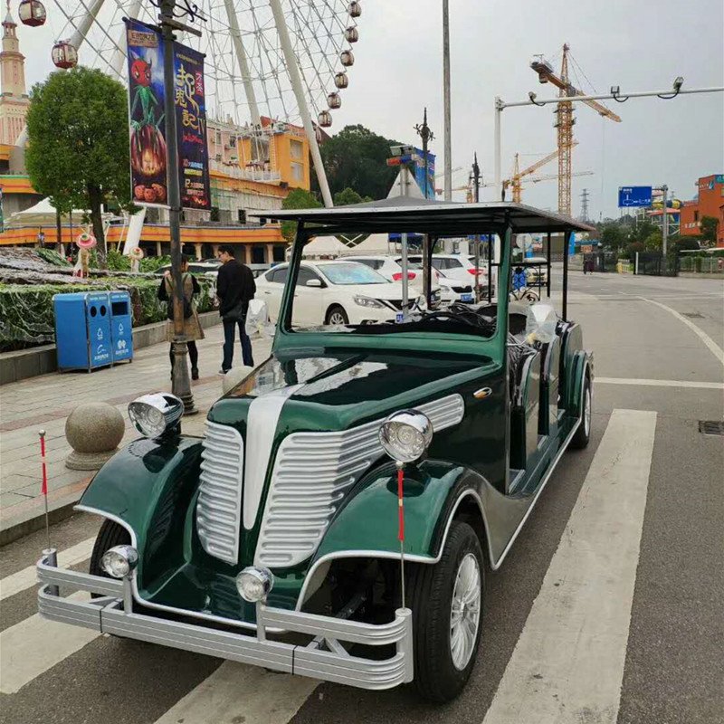 CE Certified 12 Seat Fuel Classic Vintage Car Tour Gasoline Powered Sightseeing Car
