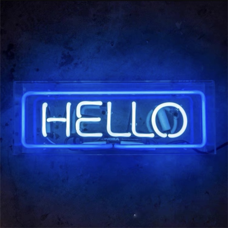 MOQ 1 SET Electronic Sign Decorative on air love Cafe Neon Sign Light Box for Sale